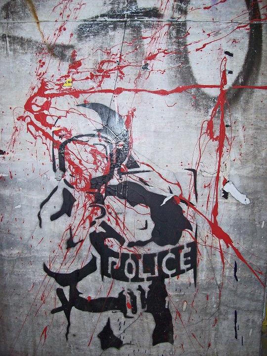 Anti-cop stencil